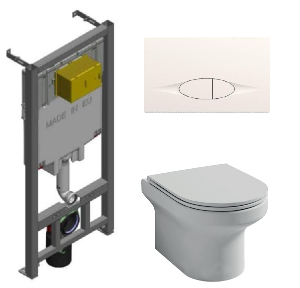 Изображение товара Инсталляция Jacob Delafon Elite EDX114RU-00 безободковый унитаз