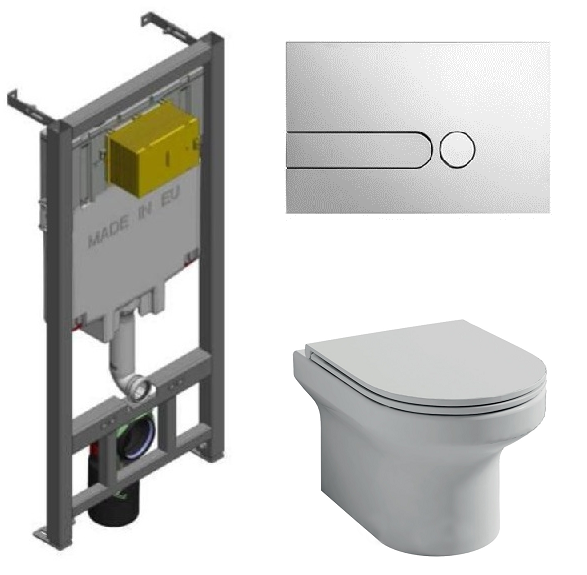 Изображение товара Инсталляция Jacob Delafon для безободкового унитаза Elite EDX114RU-00