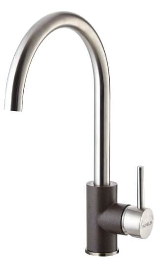 Изображение товара Смеситель кухонный Alveus Granital Elza G03M шоколад однорычажный 230 мм