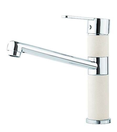 Изображение товара Смеситель для кухни Alveus Granital Zenit G11 1119873 белый с поворотным изливом Изображение товара Смеситель для кухни Alveus Granital Zenit G11 1119873 белый с поворотным изливом