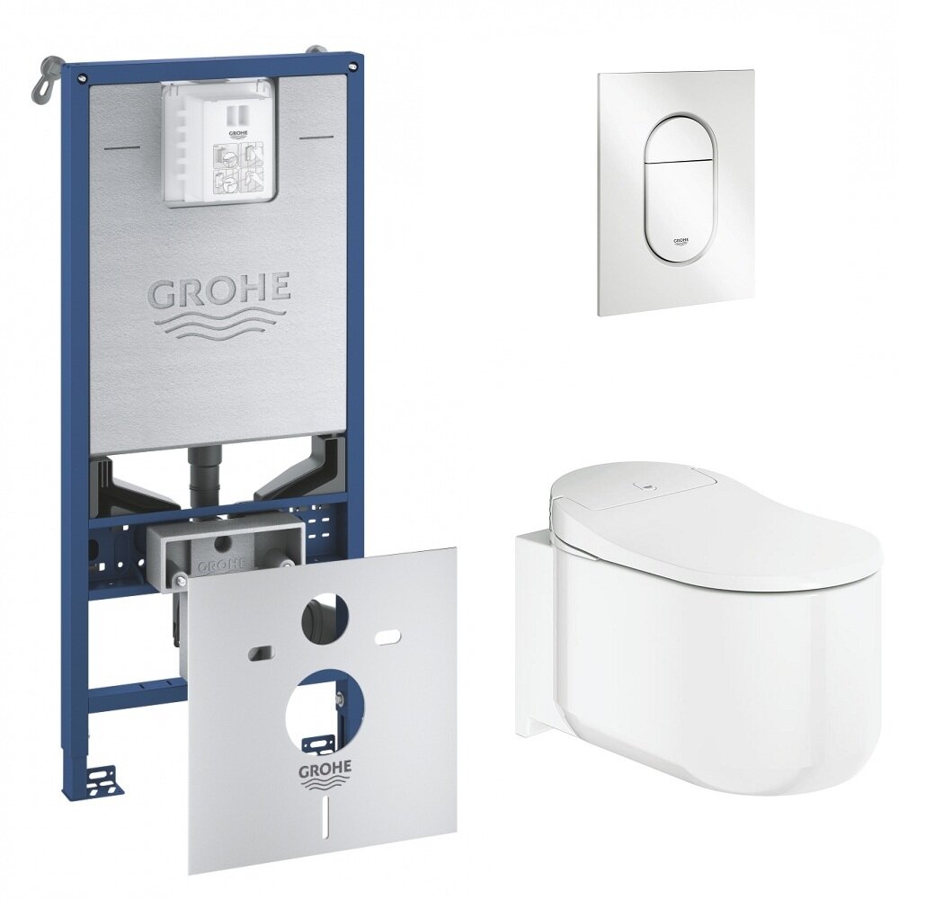 Изображение товара Grohe Sensia Arena 39354SH1 Инсталляция с безободковым унитазом и функцией биде