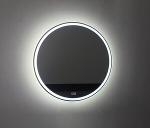 Изображение товара Зеркало BelBagno SPC-RNG-700-LED-TCH-WARM 70 см со встроенным светильником, сенсорным выключателем и подогревом