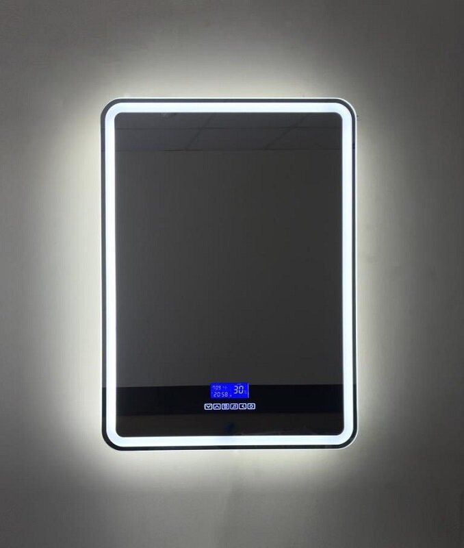 Изображение товара Зеркало BelBagno SPC-MAR-600-800-LED-TCH-RAD, 60 x 80 см, со встроенным светильником, сенсорным выключателем, bluetooth, цифровым термометром, радио Изображение товара Зеркало BelBagno SPC-MAR-600-800-LED-TCH-RAD, 60 x 80 см, со встроенным светильником, сенсорным выключателем, bluetooth, цифровым термометром, радио
