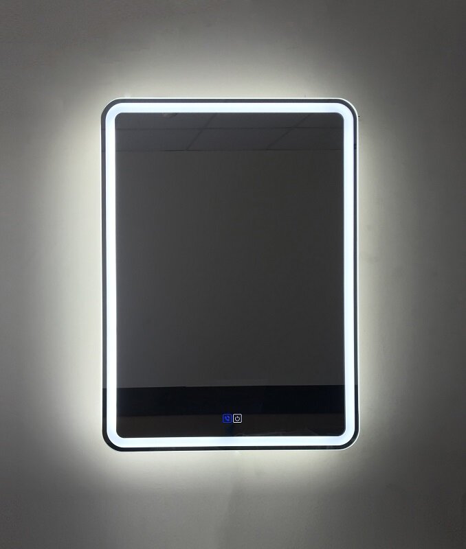 Изображение товара Зеркало BelBagno SPC-MAR-600-800-LED-TCH-PHONE 60 x 80 см со встроенным светильником, сенсорным выключателем, блютуз-модулем, микрофоном и динамиками