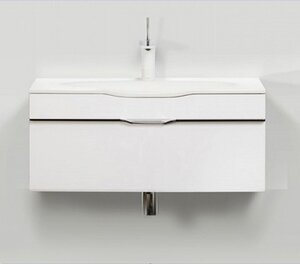 Изображение товара Тумба с раковиной Eqloo Vito 70 см подвесная белая искусственный камень