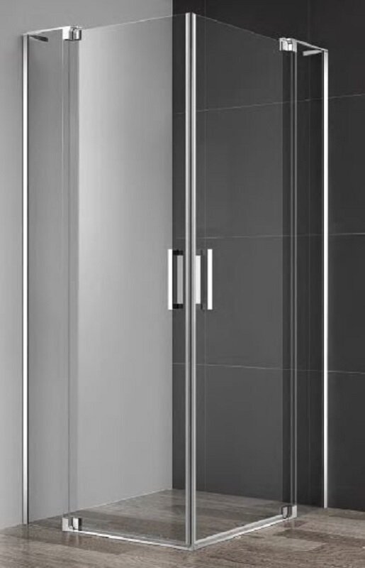 Изображение товара Душевой уголок Cezares SLIDER-AH-2-80/90-90/100-C-Cr, 80/90 х 90/100 х 195 см, профиль хром, стекло прозрачное Изображение товара Душевой уголок Cezares SLIDER-AH-2-80/90-90/100-C-Cr, 80/90 х 90/100 х 195 см, профиль хром, стекло прозрачное