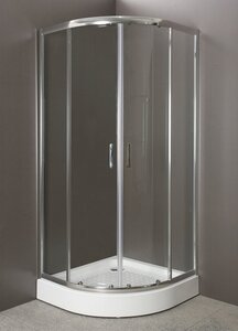 Изображение товара Душевой уголок BelBagno Uno-195, UNO-195-R-2-100-C-Cr, 100 х 100 х 195 см, профиль хром, стекло прозрачное