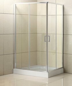 Изображение товара Душевой уголок BelBagno Uno-195, UNO-195-AH-2-120/90-C-Cr, 120 х 90 х 195 см, профиль хром, стекло прозрачное