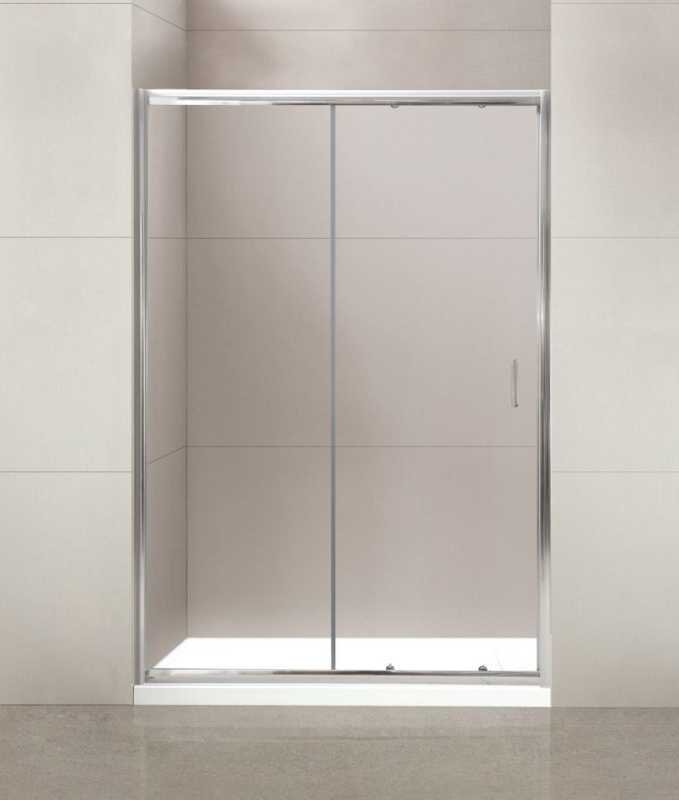 Изображение товара Душевая дверь в нишу BelBagno Uno-195, 100 х 195 см, профиль хром, стекло прозрачное, UNO-195-BF-1-100-C-Cr