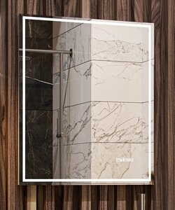 Изображение товара Зеркало Velvex Klaufs Media 60 см, zkKLA.me.60.al, c Led подсветкой, с антизапотеванием