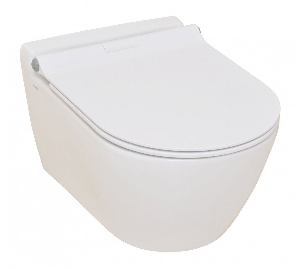 Изображение товара Подвесной унитаз Serel Smart SM25SL с функцией Soft Close и горизонтальным выпуском