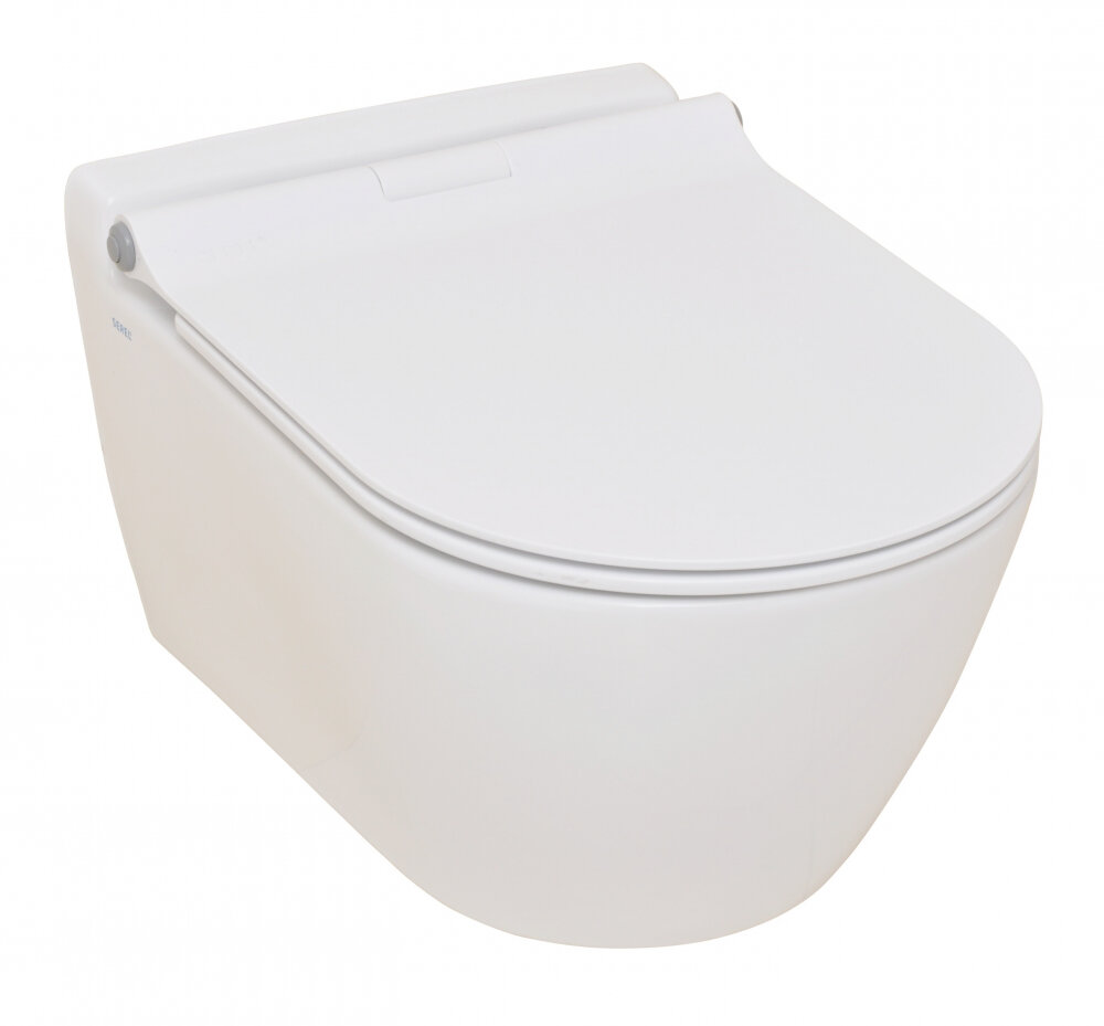 Изображение товара Подвесной унитаз с функцией биде Serel Smart SM25BMSL 36x51.5x33.8 см AntiBacterial