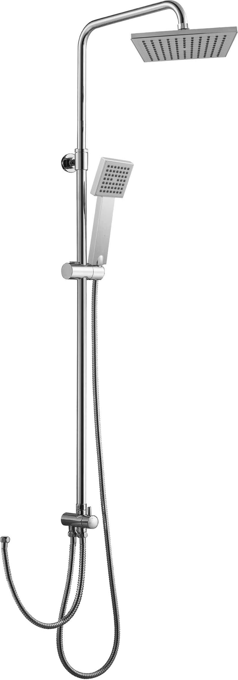 Изображение товара Душевая стойка Bien Torres BD44029102, 1 режим, с верхним душем, хром Изображение товара Душевая стойка Bien Torres BD44029102, 1 режим, с верхним душем, хром