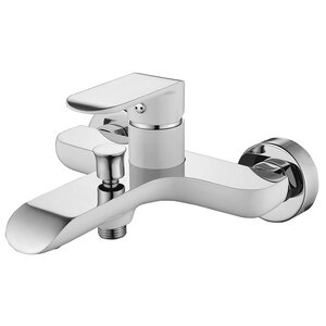 Изображение товара Смеситель для ванны и душа Bien Due BB01006402 хром белый матовый высокий