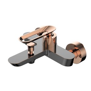 Изображение товара Смеситель для ванны и душа Bien Hermes BB01009404 черный с розовым золотом