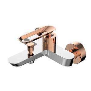 Изображение товара Смеситель Bien Hermes BB01009405, для ванны и душа, хром/розовое золото