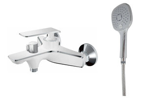 Изображение товара Смеситель для ванны и душа Haiba HB60548-8, белый/хром