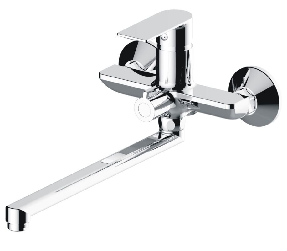 Изображение товара Смеситель для ванны и душа Haiba HB22505 с длинным изливом, хром