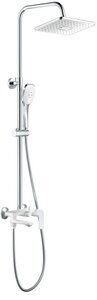 Изображение товара Душевая система Haiba HB24505-8 с верхним душем и ручной лейкой, с изливом, белый/хром Изображение товара Душевая система Haiba HB24505-8 с верхним душем и ручной лейкой, с изливом, белый/хром