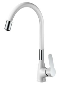 Изображение товара Смеситель для кухни Haiba HB73557-8, белый/хром