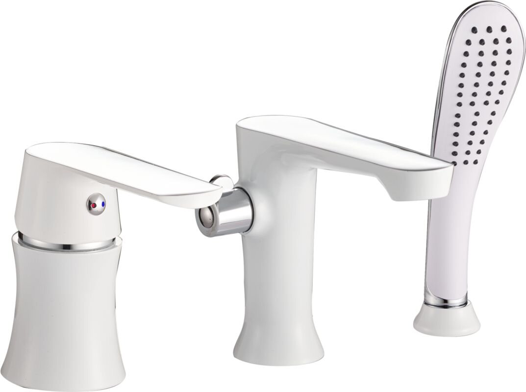 Изображение товара Смеситель для ванны и душа Haiba HB80804 встраиваемый, белый/хром Изображение товара Смеситель для ванны и душа Haiba HB80804 встраиваемый, белый/хром