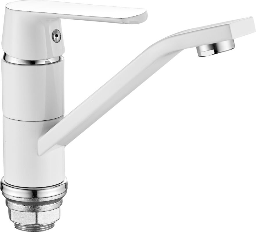 Изображение товара Смеситель для кухни Haiba HB45804-2, белый/хром Изображение товара Смеситель для кухни Haiba HB45804-2, белый/хром