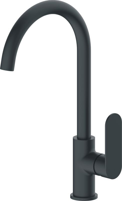 Изображение товара Смеситель для кухни Haiba HB70590-7 черный с однорычажным управлением