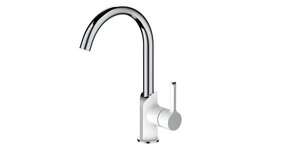 Изображение товара Смеситель для кухни Haiba HB70805-8, белый/хром