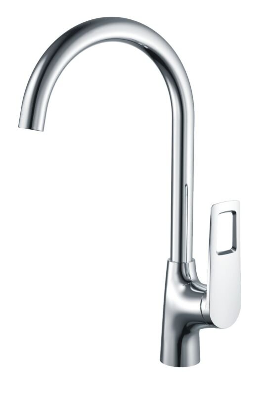 Изображение товара Смеситель для кухни Haiba HB70595 хром однорычажный с поворотным изливом