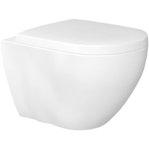 Изображение товара Подвесной безободковый унитаз Bien Dune DNKA052N1VP0W3000, крышка микролифт, белый