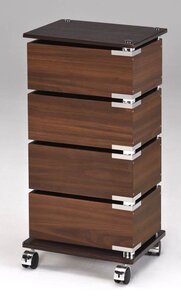 Изображение товара Этажерка-стеллаж MySpace FLF007-4LW на колесиках 34x39x65,8 см стильный дизайн