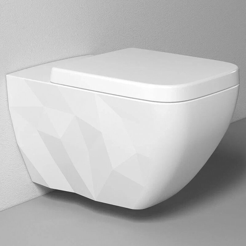 Изображение товара Подвесной безободковый унитаз Bien Kristal KRKA060N1VP0W3000 с гигиеническим покрытием