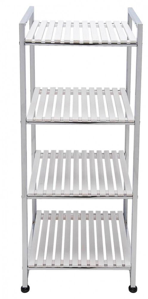 Изображение товара Этажерка MySpace WS004wh - стильная напольная мебель с 4 полками, размер 37х88 см