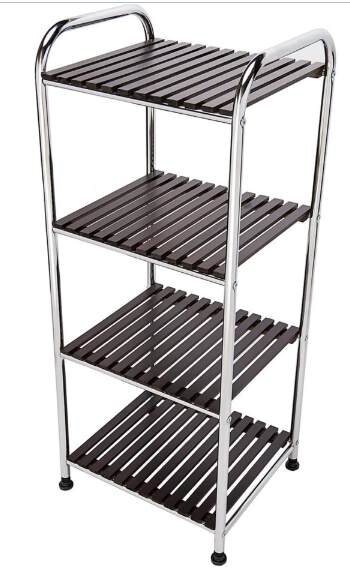 Изображение товара Этажерка MySpace WS004 37х88 см деревянные полки металлический каркас