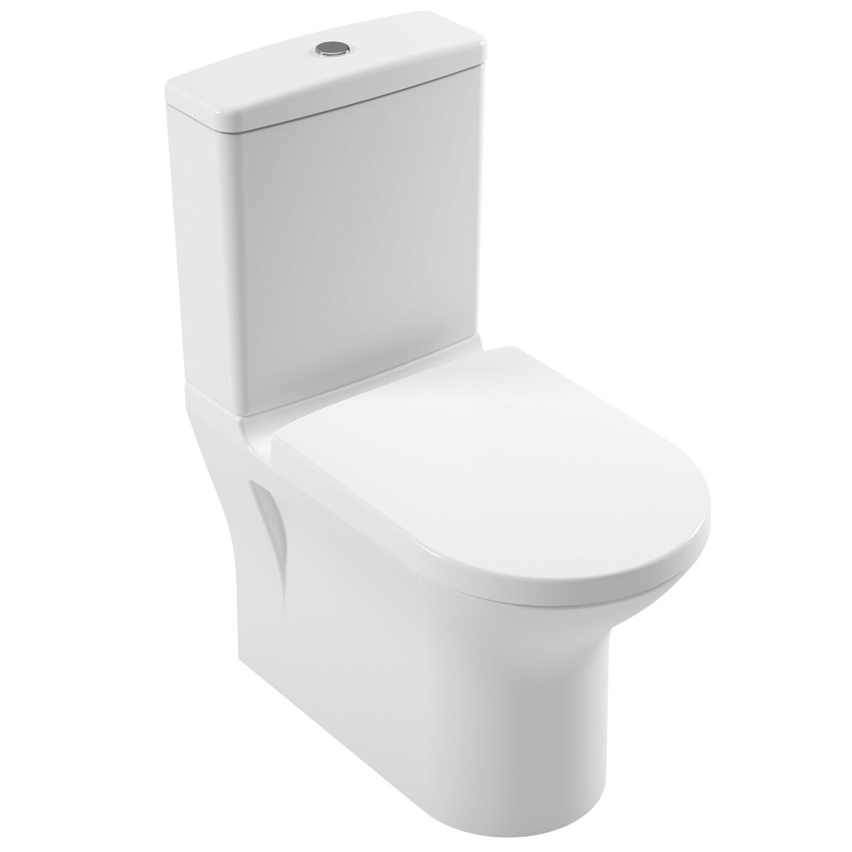 Изображение товара Напольный унитаз с функцией биде Serel Nita NT02BM 35.5 x 63 x 81 см с бачком, сиденье Soft Close, белый
