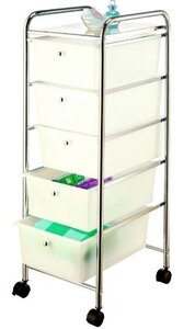 Изображение товара Этажерка MySpace G005 97х39 см на колесиках с ящиками и полкой