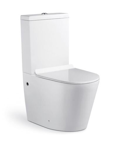 Изображение товара Напольный унитаз Timo Inari TK-501 Rimless 37 x 69 x 85 см безободковый, сиденье Soft Close, белый