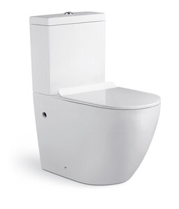 Изображение товара Напольный унитаз Timo Kulo TK-401 Rimless безободковый, сиденье Soft Close, белый