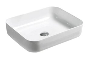 Изображение товара Раковина Timo Soli TK-305 51 x 39 x 13.5 см накладная, прямоугольная, белый глянцевый