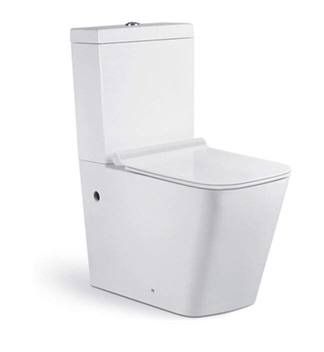 Изображение товара Напольный унитаз Timo Soli TK-301 Rimless 35.5 x 69 x 83.5 см безободковый, сиденье Soft Close, белый