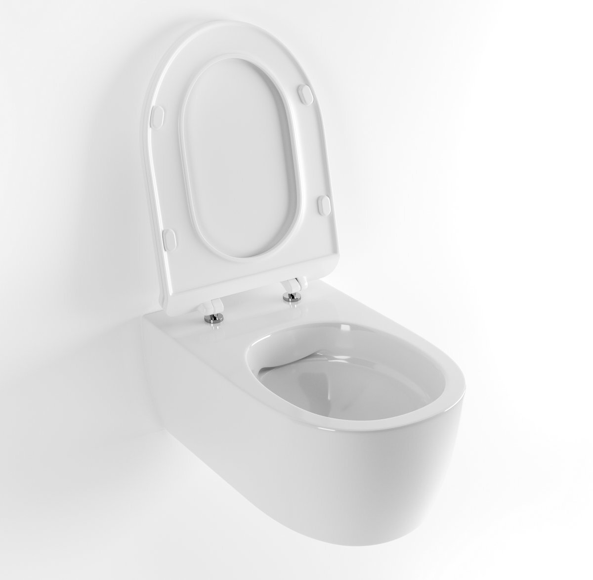 Изображение товара Подвесной безободковый унитаз Excellent Doto Pure Rim 48 CEEX 1404 485 WH, с сиденьем микролифт