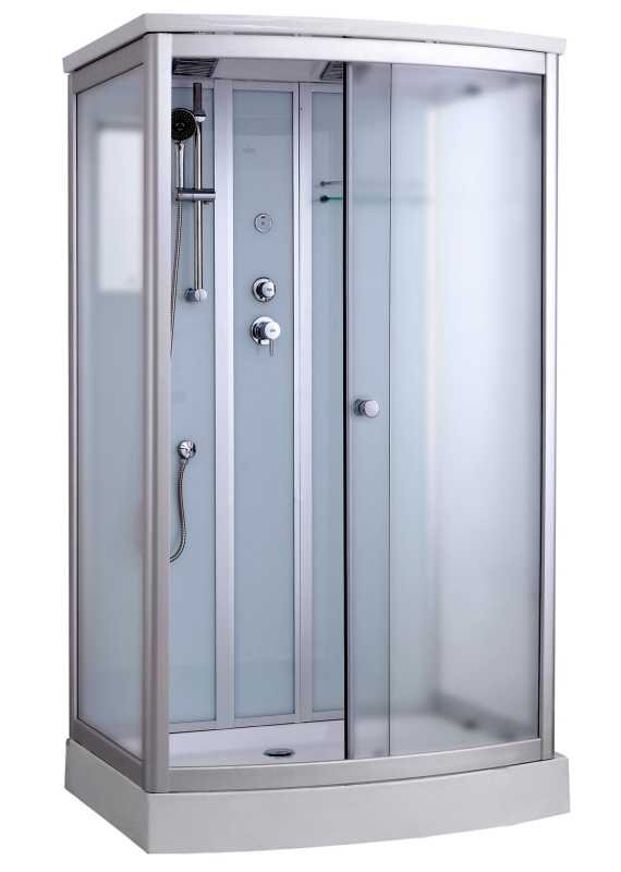 Изображение товара Душевая кабина Timo Standart Т-6615SF Silver Fabric 120 x 90 см, с крышей, хром