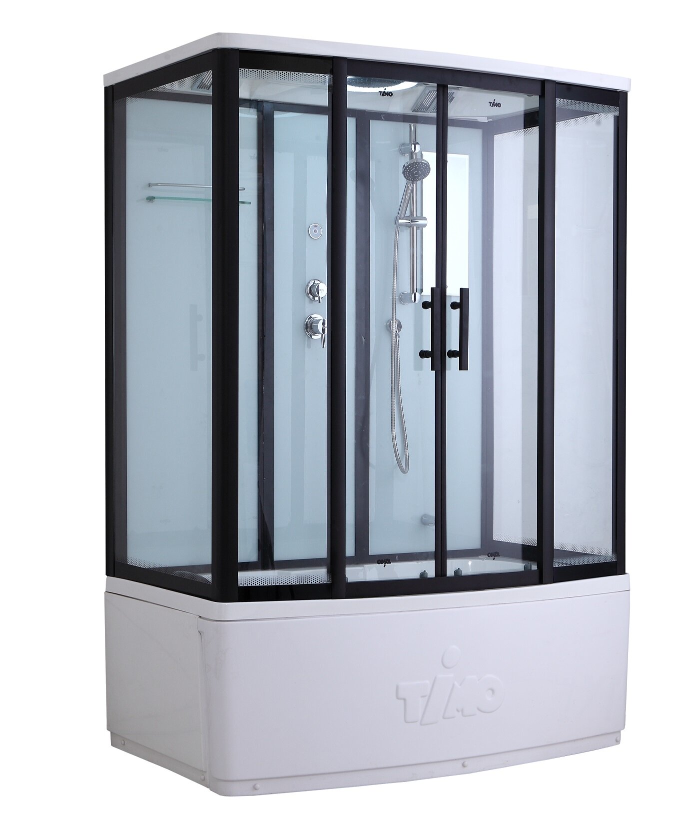 Изображение товара Душевая кабина Timo Standart Т-6650B Black 150x88 см с крышей и различными режимами