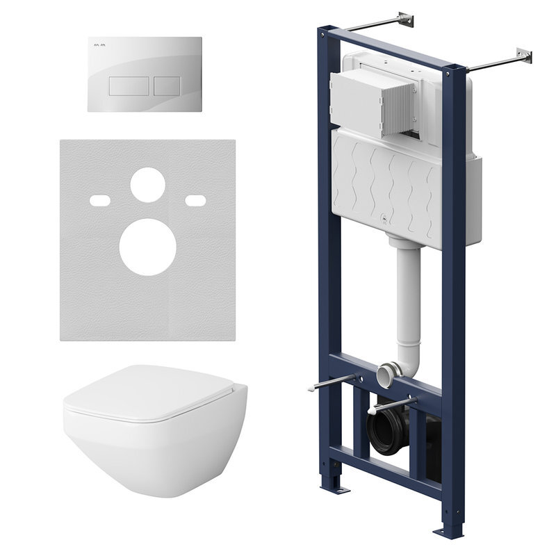 Изображение товара Инсталляция Am.Pm Inspire 2.0 с безободковым унитазом и микролифтом