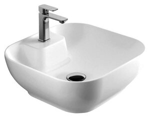 Изображение товара Раковина на столешницу квадратная 42x42 см белая фарфор для ванной или кухни