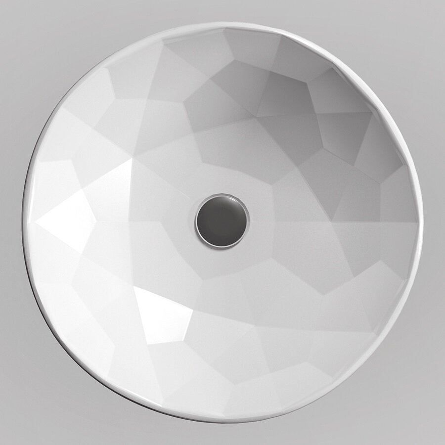 Изображение товара Круглая раковина для ванной из фарфора 49x49 см, турция