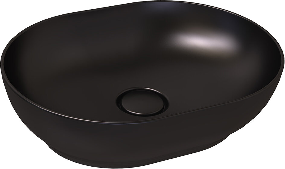 Изображение товара Раковина Bien Motto MTLG05001FD0B7000 50 x 38 x 14 см на столешницу округлая, черный