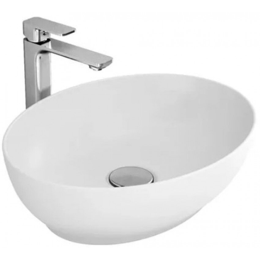 Изображение товара Раковина Bien Motto MTLG05002FD0W3000 49.5 x 37.5 x 14 см на столешницу овальная, белый