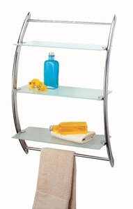 Изображение товара Полка настенная с полотенцедержателем MySpace LL06, 45х70 см