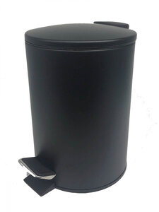 Изображение товара Практичная металлическая корзина для мусора с педалью 5 литров MySpace SW6876PBL-5L